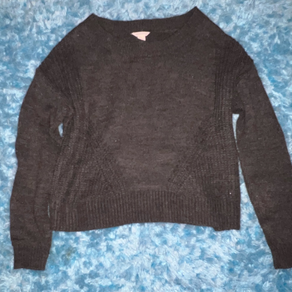 Aeropostale Dark Gray Knit Sweater